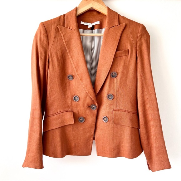 VERONICA BEARD | Diego Dickey Jacket Blazer
Fall Terracotta Orange Rust Size 2 - Picture 4 of 9